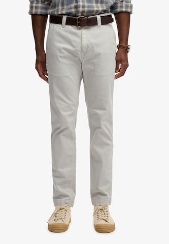 Regular Pantalon chino Superdry & Co en gris : devant