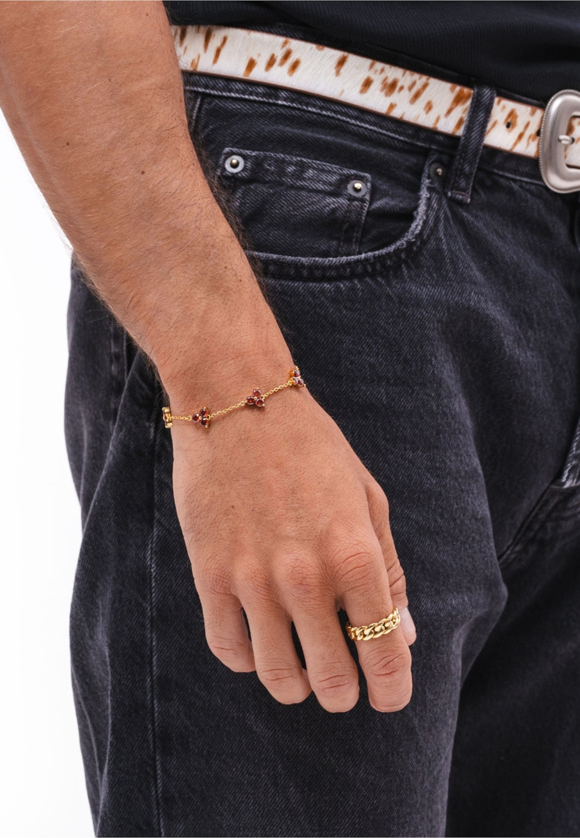 Commen Lines Bracelet 'ARABIAN' in Gold: front