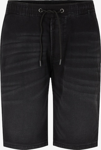 TOM TAILOR DENIM Shorts in Schwarz: predná strana