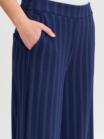 Wide Leg Pantalon chino 'Ruti' ICHI en bleu