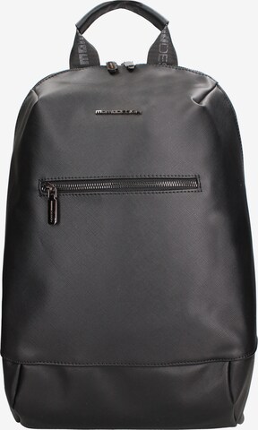 Zaino 'Zaino Uomo Momo Design Poliuretanico con Zip e Tasche Esterne' di Momo Design in nero: frontale