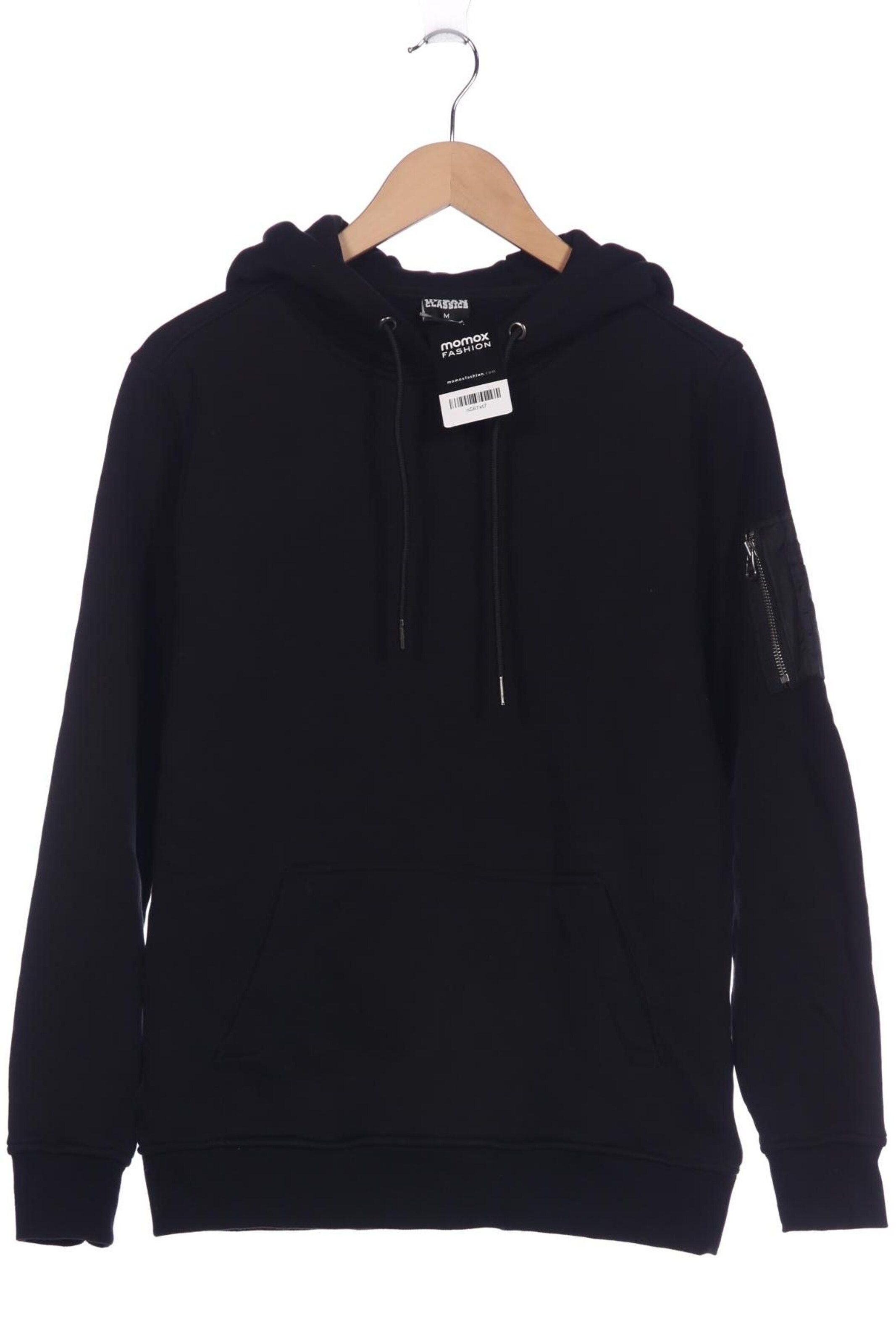 Urban Classics Kapuzenpullover M in Schwarz: Vorderseite