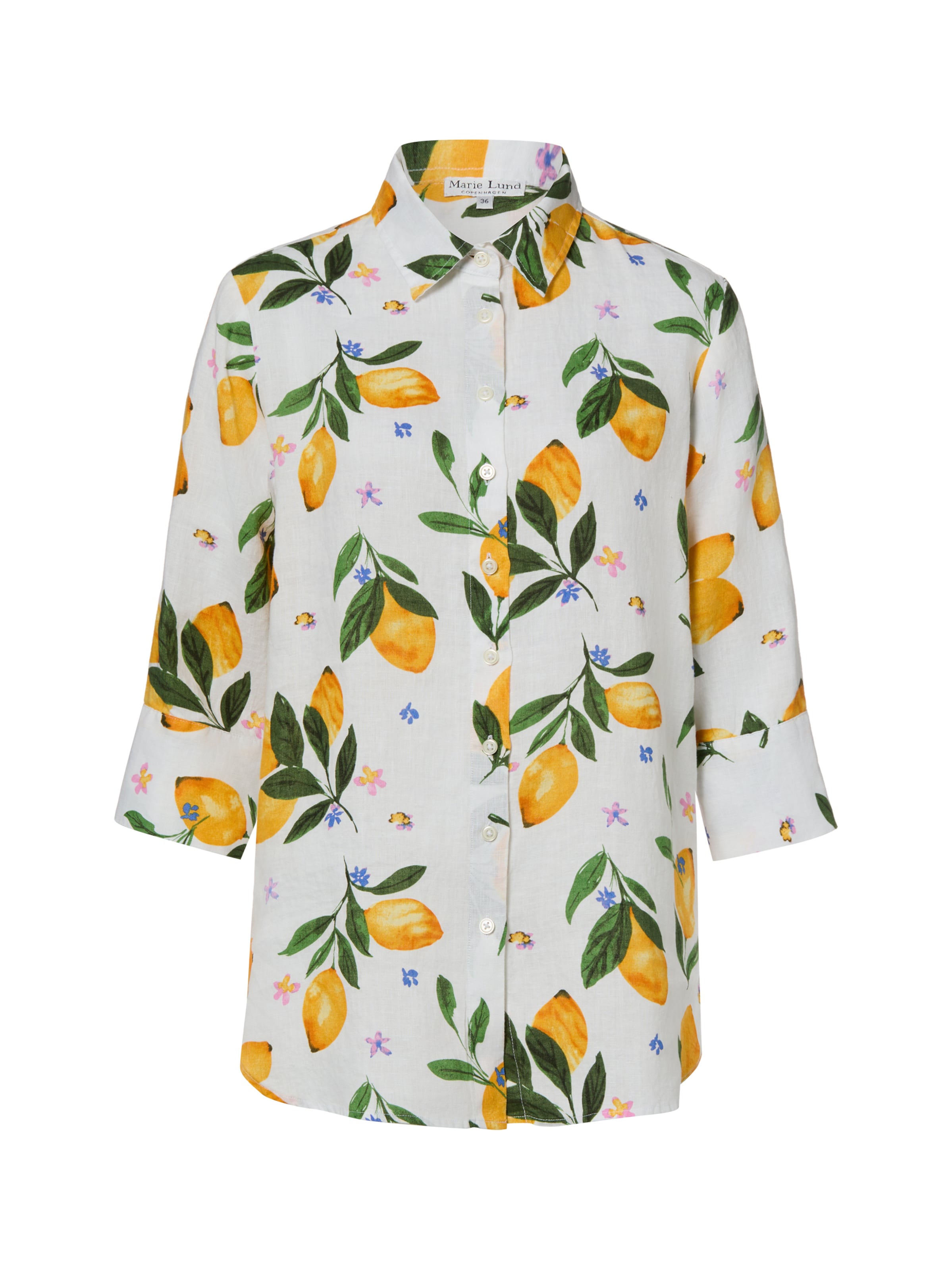 Marie Lund Blouse in Wit: voorkant