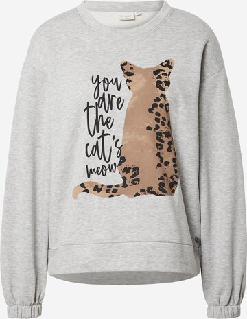 Cream Sweatshirt 'Kitty' in Grau: predná strana