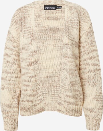 Cardigan 'NANNA' PIECES en beige : devant