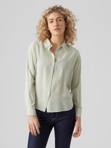 VERO MODA Blouse 'Bumpy' in Wit: voorkant