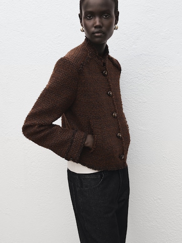 MANGO Prehodna jakna 'MACKET' | rjava barva