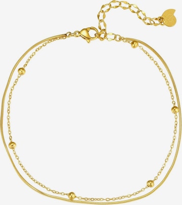 Hey Happiness Foot jewelry 'Sea Beads' in Gold: front