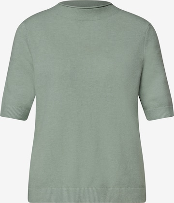 STREET ONE Kurzarm Pullover mit Turtle Neck in Grün: Vorderseite