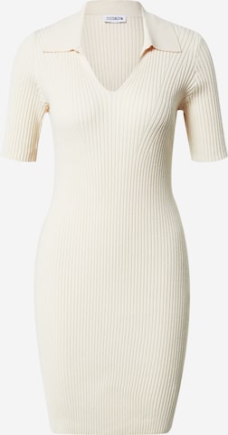 ABOUT YOU Limited Knitted dress 'Cleo' in White: front