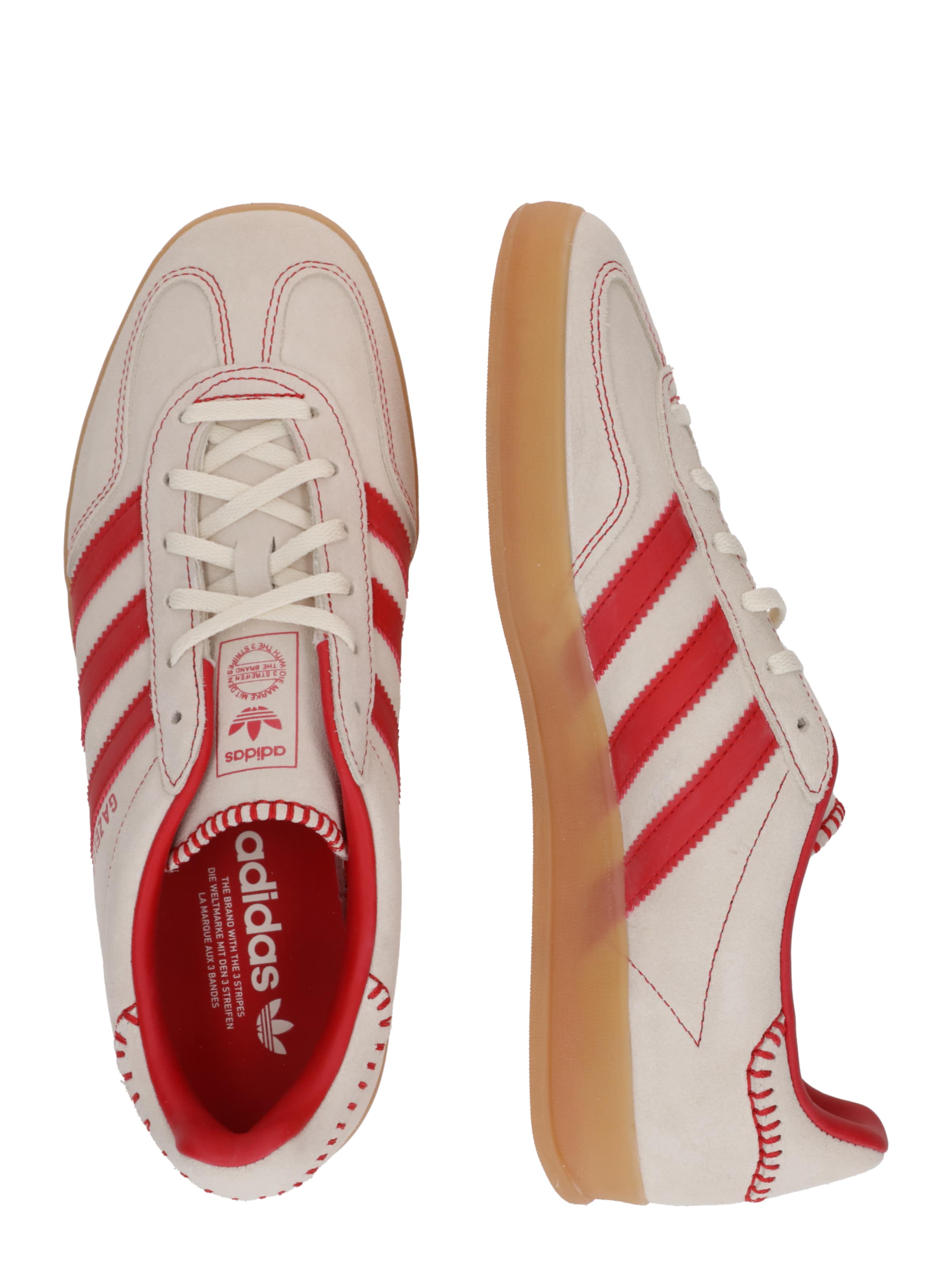 sarkans ADIDAS ORIGINALS Zemie brīvā laika apavi 'GAZELLE'