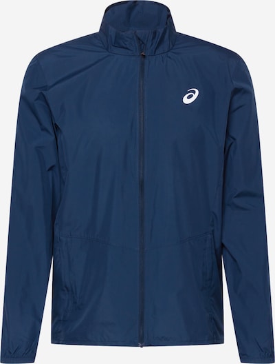 ASICS Športna jakna | modra / bela barva, Prikaz izdelka