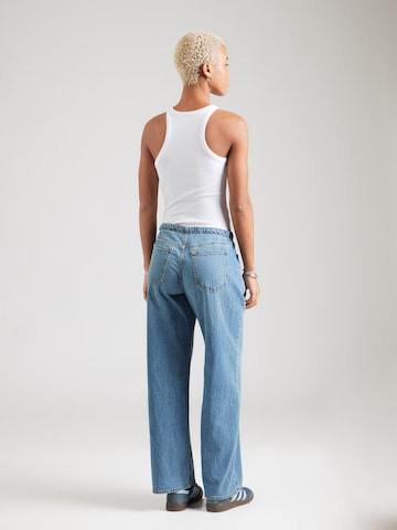 Abercrombie & Fitch Широки крачоли Дънки в синьо