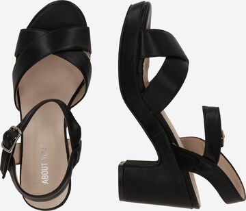 ABOUT YOU - Zapatos con plataforma 'Lene' en negro