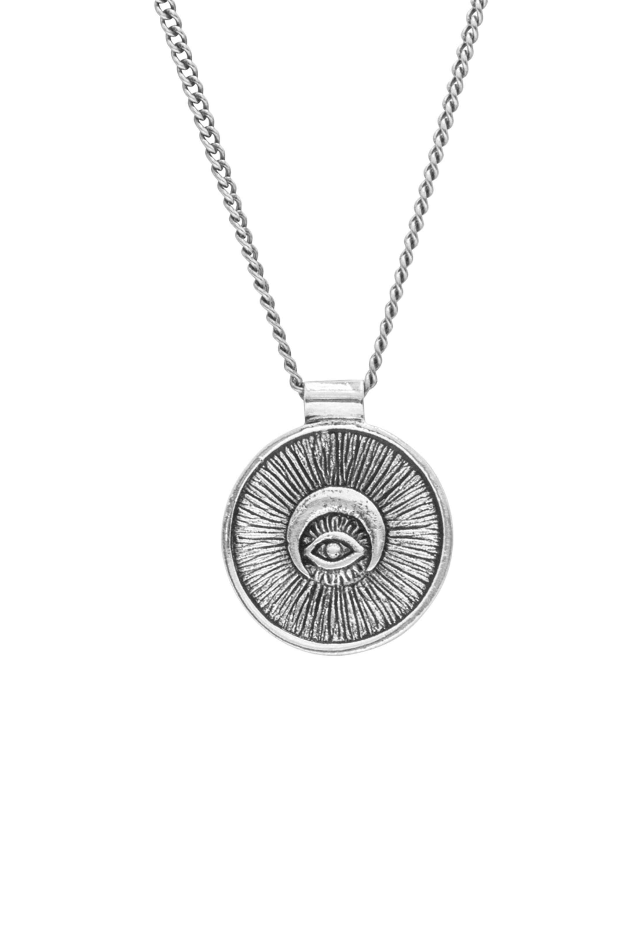 Haze&Glory Necklace 'Sun' in Silver: front
