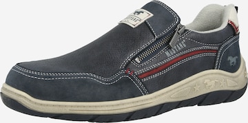 MUSTANG - Sapatilhas slip-on em azul: frente