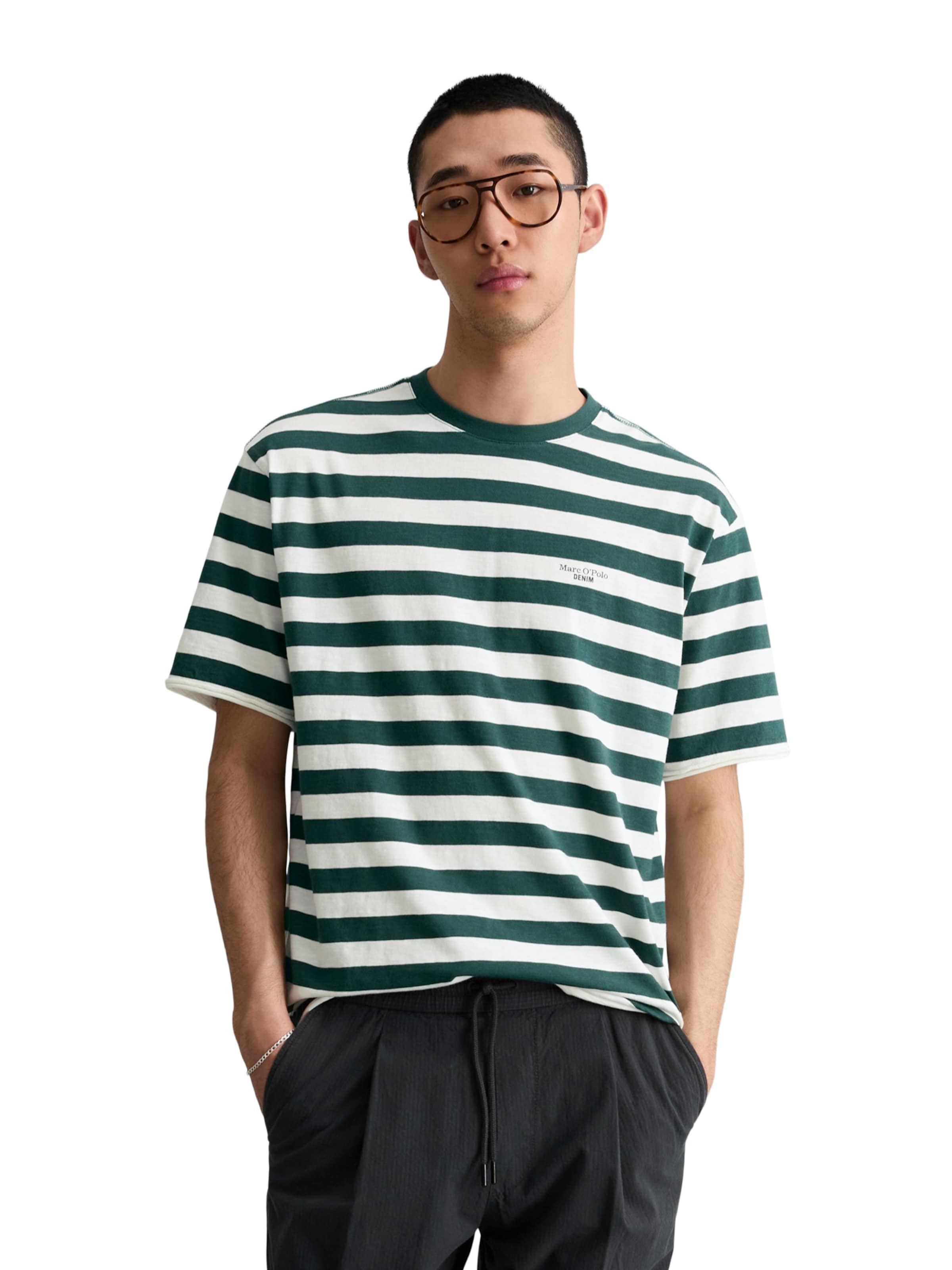 Marc O'Polo DENIM T-shirt i grön: framsida
