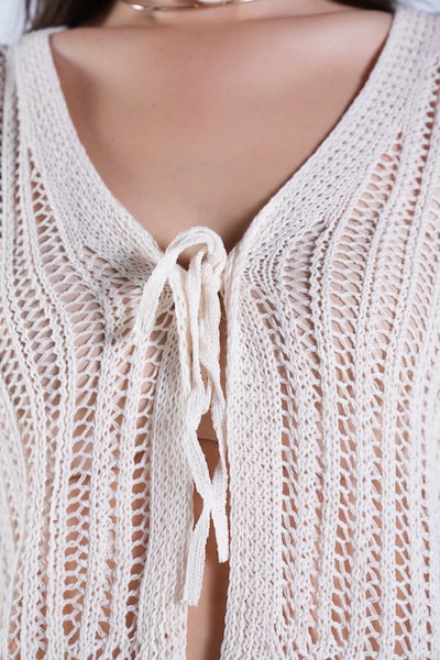 Trend Alaçatı Stili Cardigan i XS-XL i lysebeige, Produktvisning