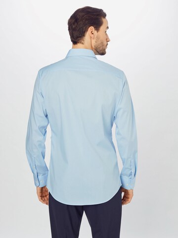 Coupe slim Chemise s.Oliver BLACK LABEL en bleu