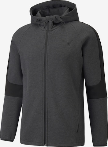 Giacca di felpa 'Puma Evostripe Core Fz' di PUMA in grigio: frontale