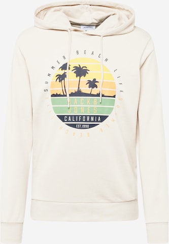 JACK & JONES Sweatshirt 'SUMMER VIBE' in Beige: predná strana