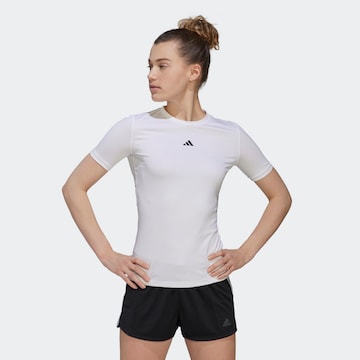 ADIDAS PERFORMANCE - Camisa funcionais em branco: frente