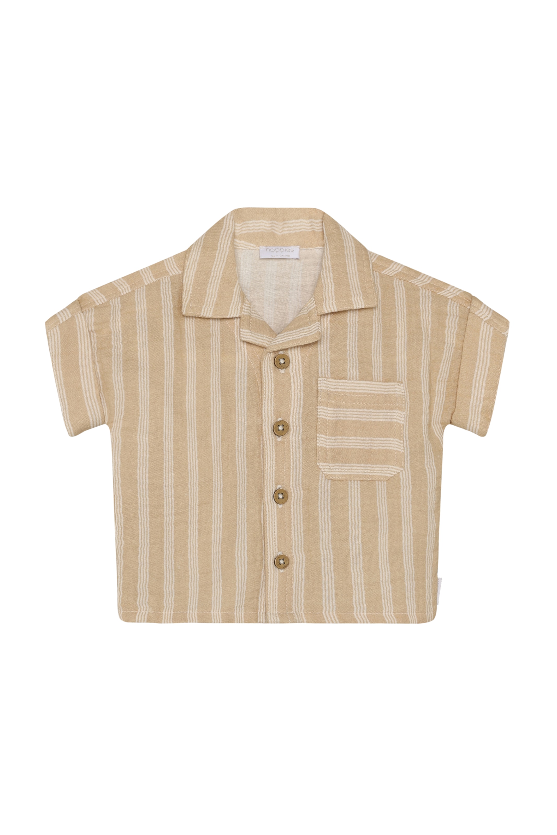 Noppies Regular fit Overhemd in Beige: voorkant