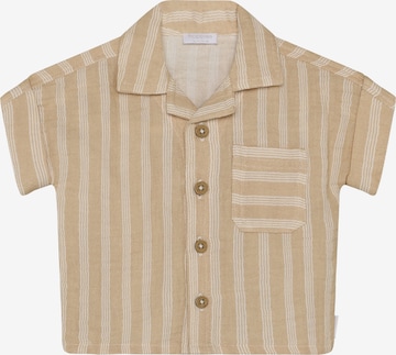 Noppies Regular fit Button up shirt in Beige: front