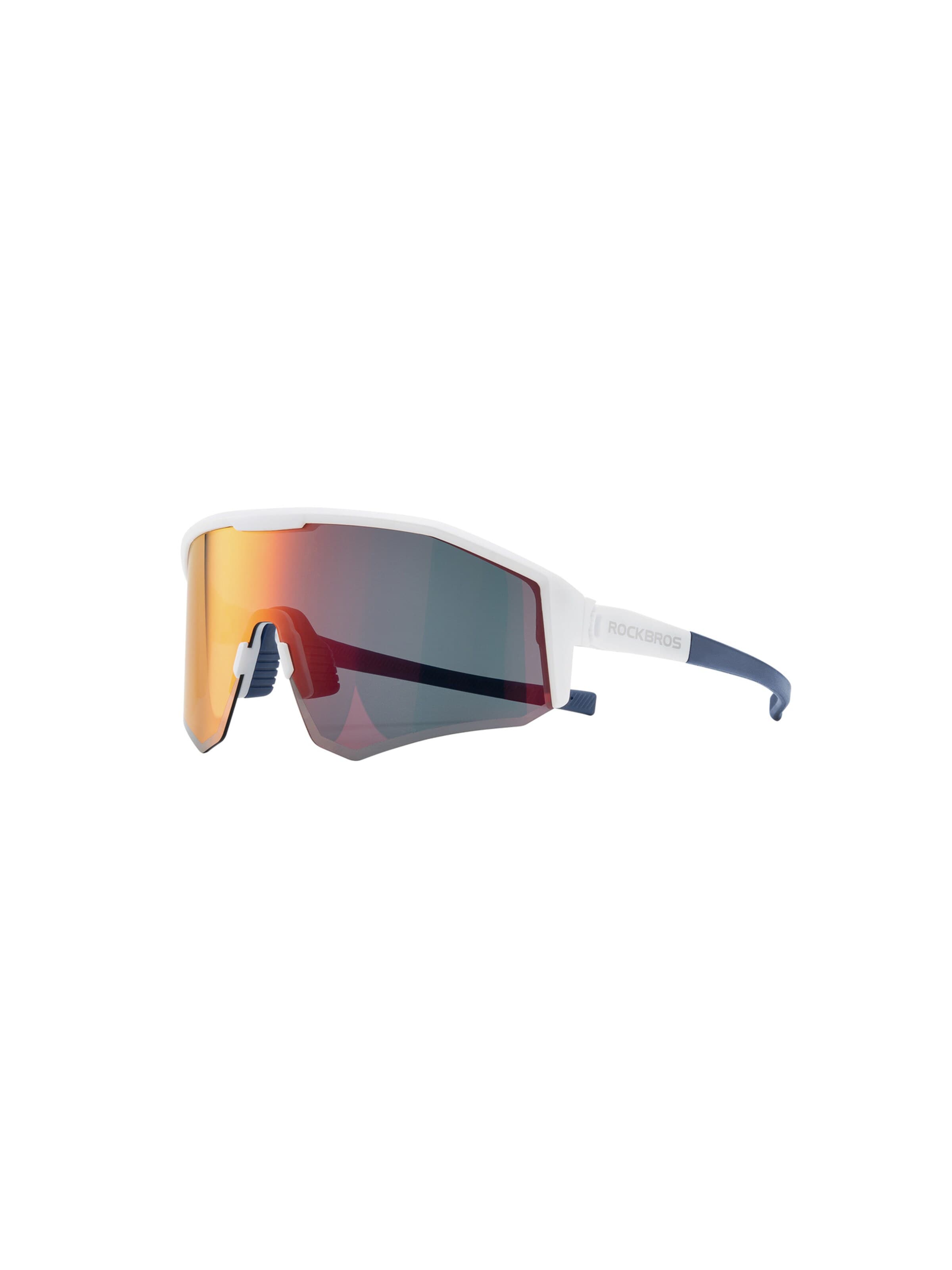 ROCKBROS Sports Glasses 'Polarisierte Fahrradbrille UV400' in White: front