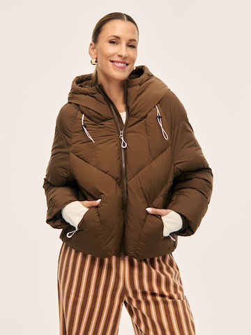 Kamila Šikl Winter jacket in Brown: front