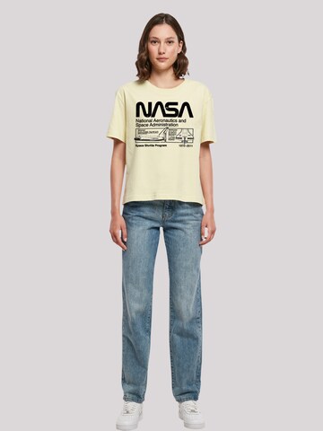 F4NT4STIC T-Shirt 'Classic Space Shuttle' in Gelb