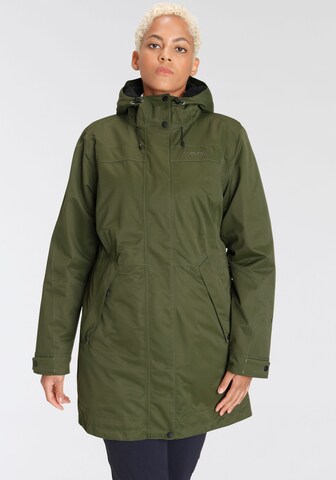 Maier Sports Athletic Jacket in Green: front