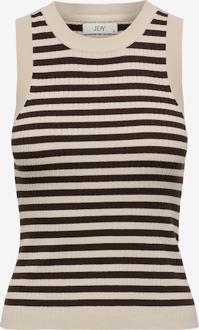 JDY - Top de malha 'JDYAYA' em castanho: frente