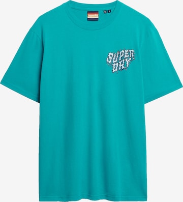 T-Shirt Superdry en bleu : devant