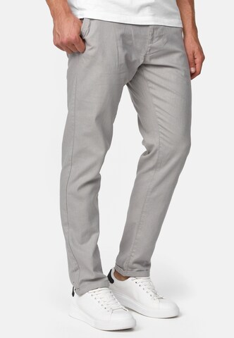 INDICODE JEANS Regular Trousers 'Haverfiel' in Grey