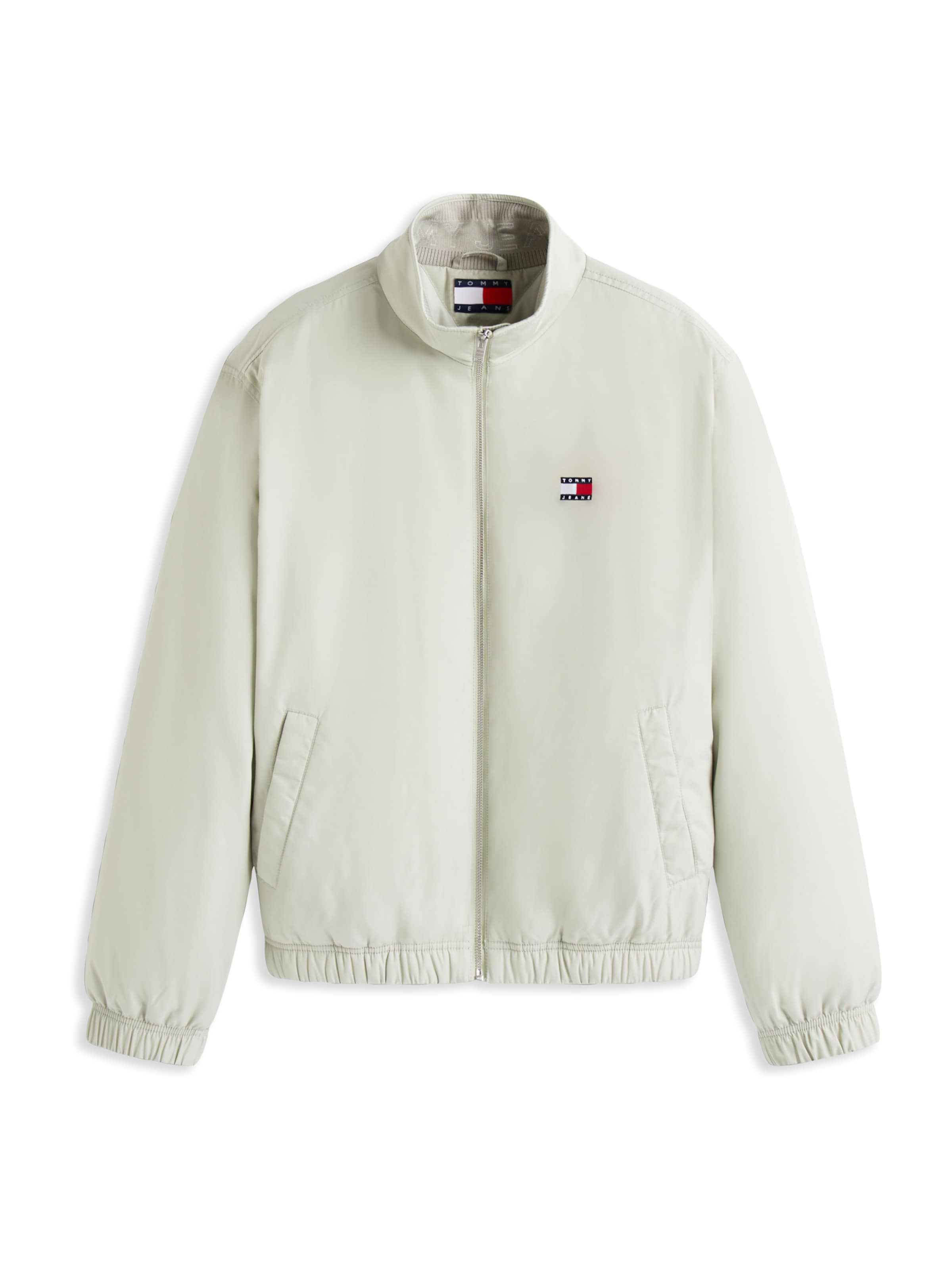 Tommy Jeans Демисезонная куртка 'ESSENTIAL' в Зеленый: спереди