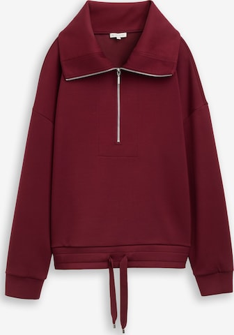 Felpa di TOM TAILOR in rosso: frontale