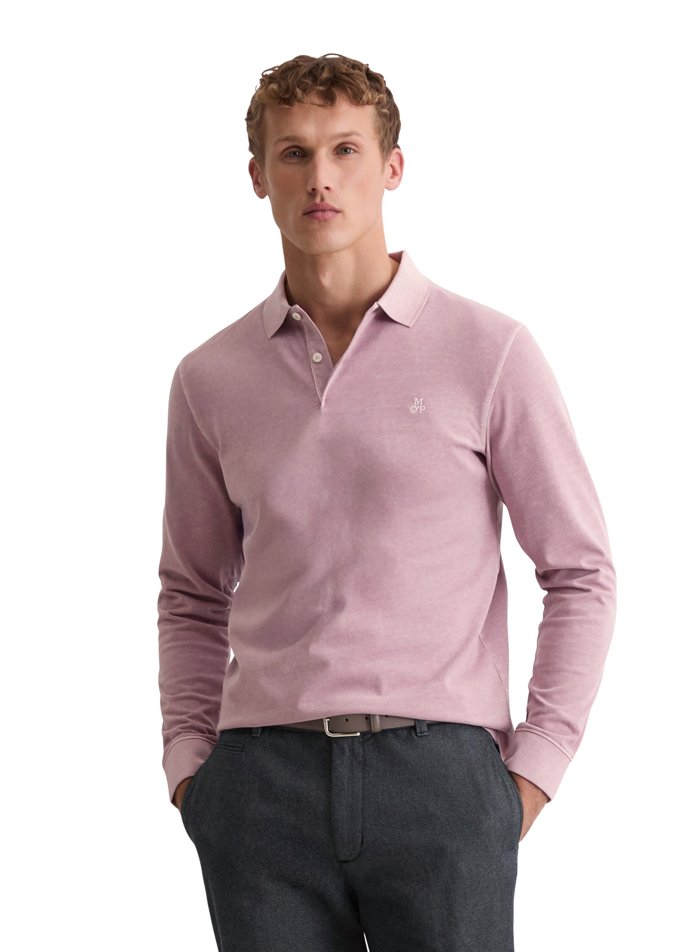 Marc O'Polo Poloshirt in Lila: Vorderseite