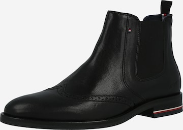 TOMMY HILFIGER Chelsea boots in Black: front