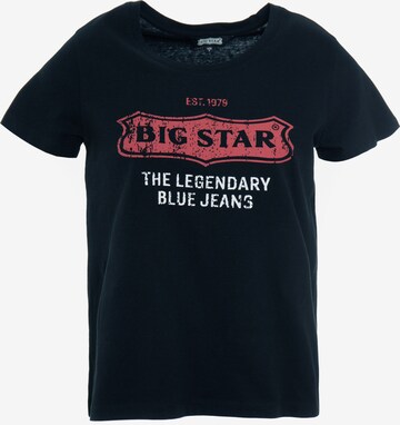 T-Shirt BIG STAR en noir : devant