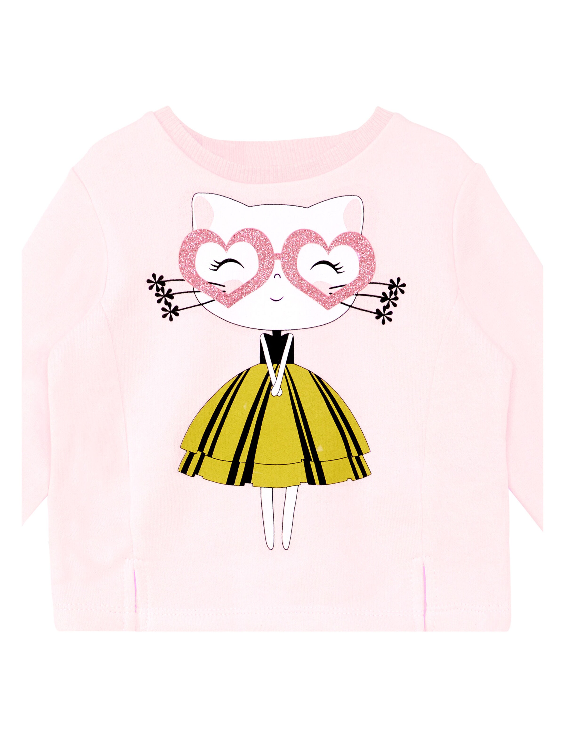 Abito 'Heart Glasses' di Denokids in rosa