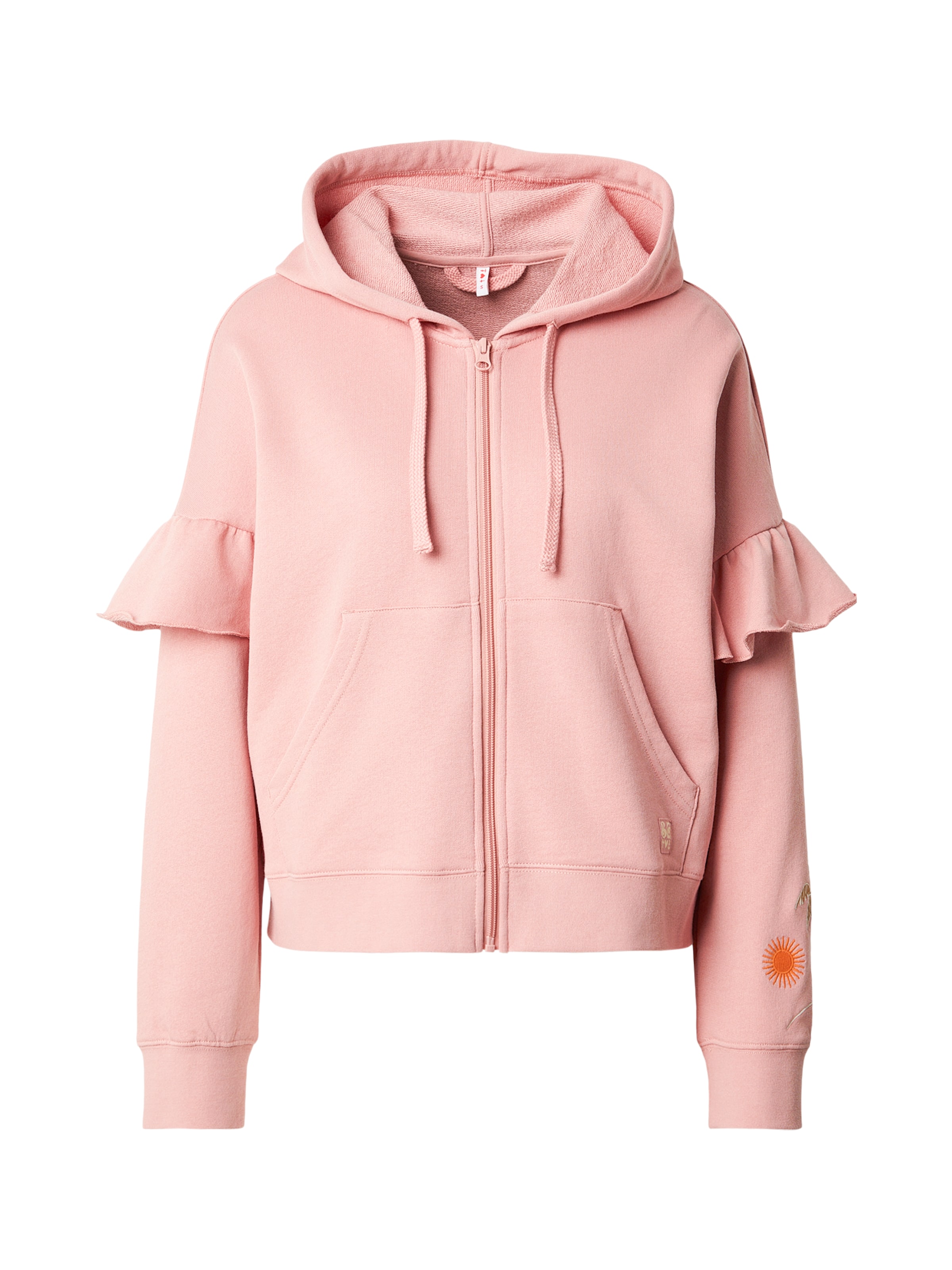 Blutsgeschwister Sweatjacke in Pink: Vorderseite