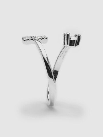 Luxenter Ring 'Alphabet B'‌‌‌ in Silber
