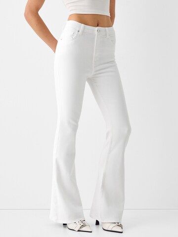 Bershka Flared Jeans in White