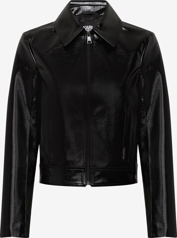 Karl Lagerfeld Přechodná bunda – černá: přední strana