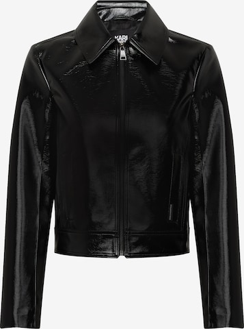 Karl Lagerfeld - Chaqueta de entretiempo en negro: frente