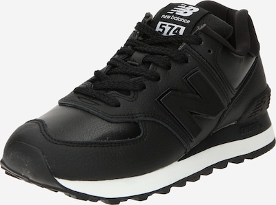 new balance Baskets basses '574' en noir / blanc, Vue avec produit