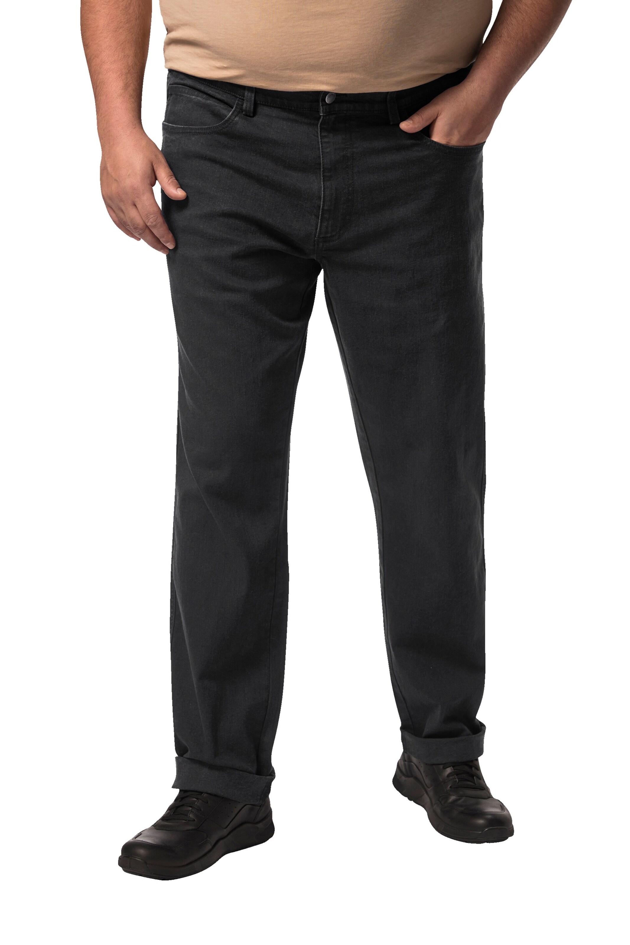 Boston Park Regular Jeans in Black: front
