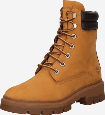 TIMBERLAND - Botim com fivela 'Valley' em castanho: frente