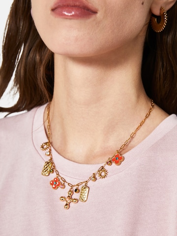 NALì Halskette multicharm necklace in Gold: Vorderseite